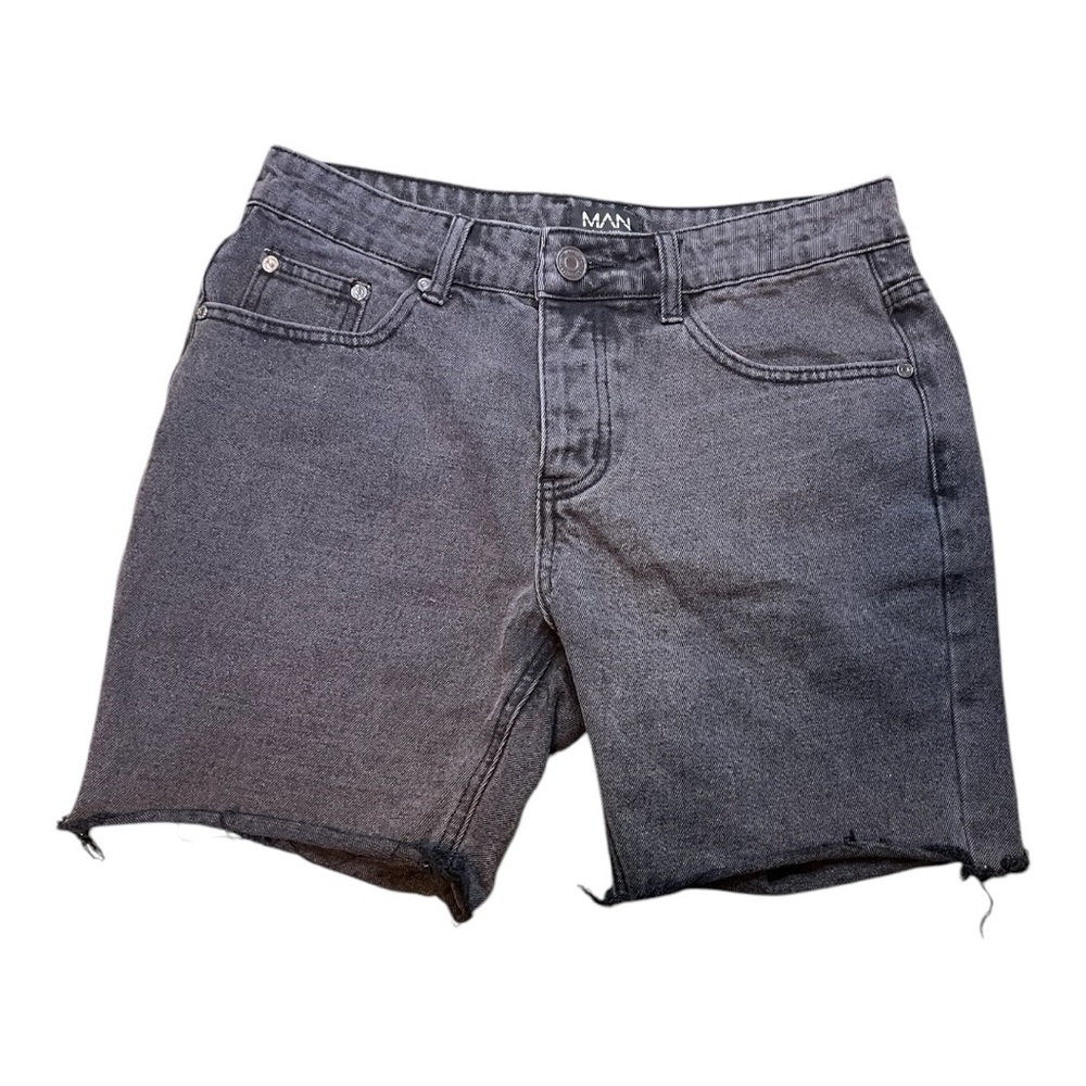 Gray Denim Shorts